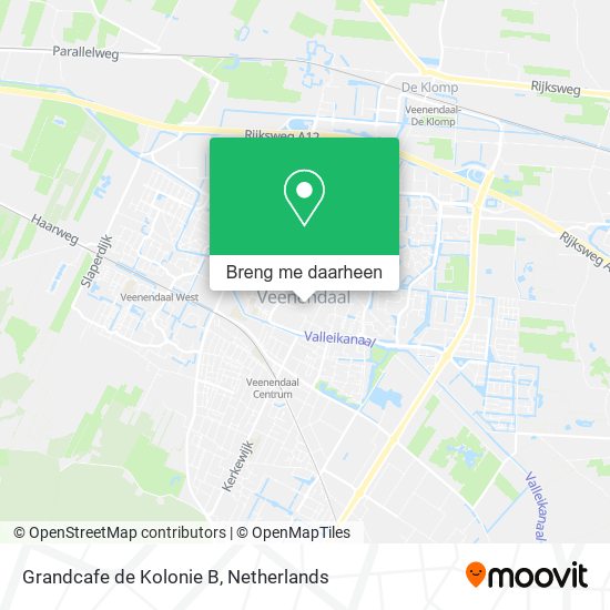 Grandcafe de Kolonie B kaart