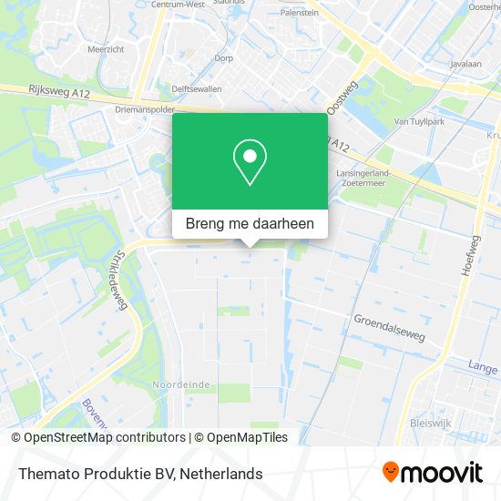 Themato Produktie BV kaart