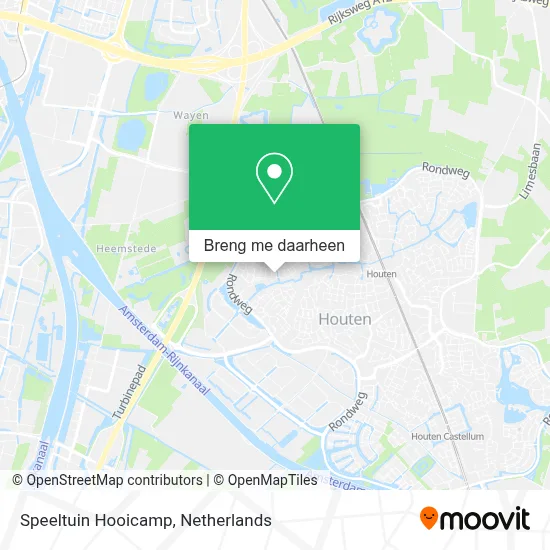 Speeltuin Hooicamp kaart