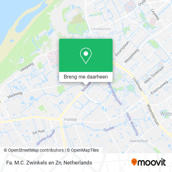 Fa. M.C. Zwinkels en Zn kaart
