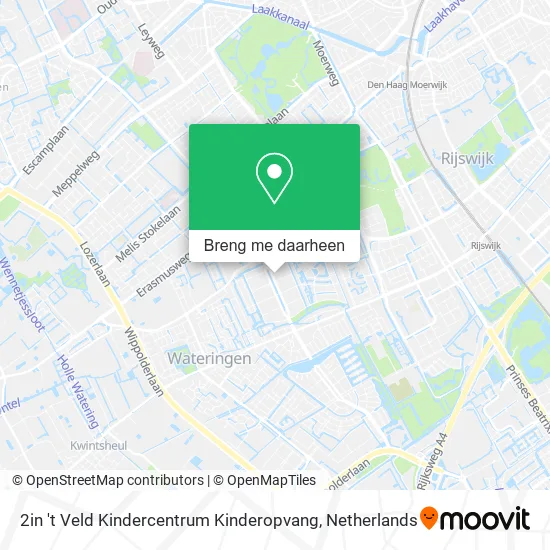 2in 't Veld Kindercentrum Kinderopvang kaart
