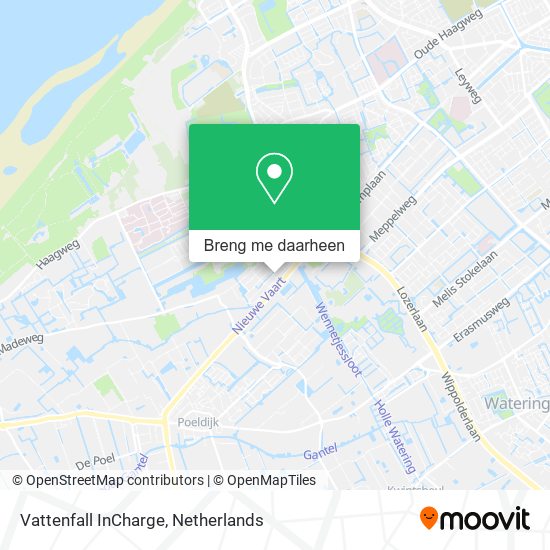 Vattenfall InCharge kaart