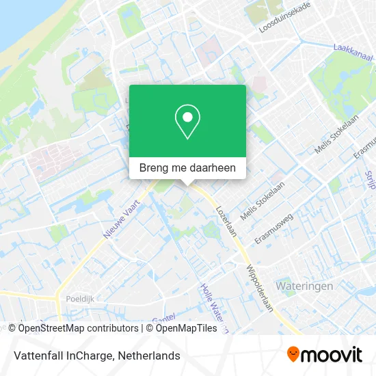 Vattenfall InCharge kaart