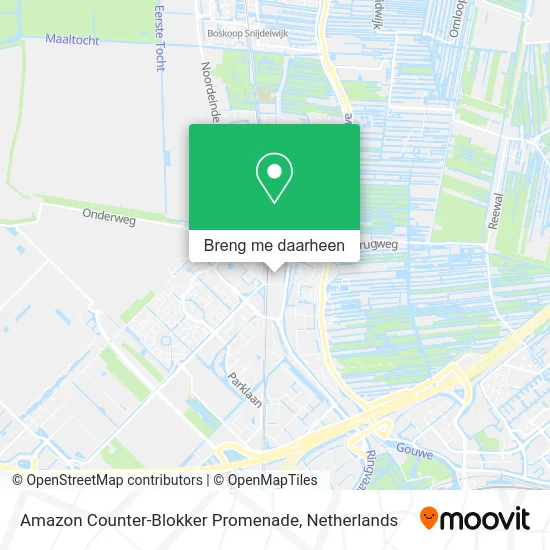 Amazon Counter-Blokker Promenade kaart