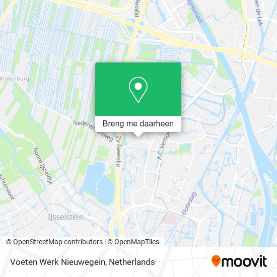 Voeten Werk Nieuwegein kaart