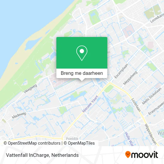 Vattenfall InCharge kaart