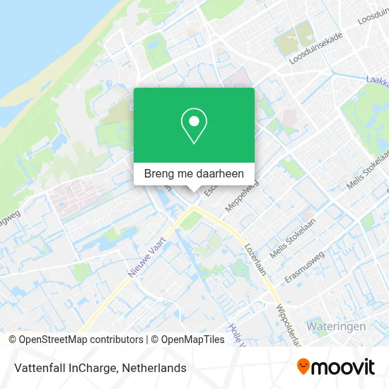 Vattenfall InCharge kaart