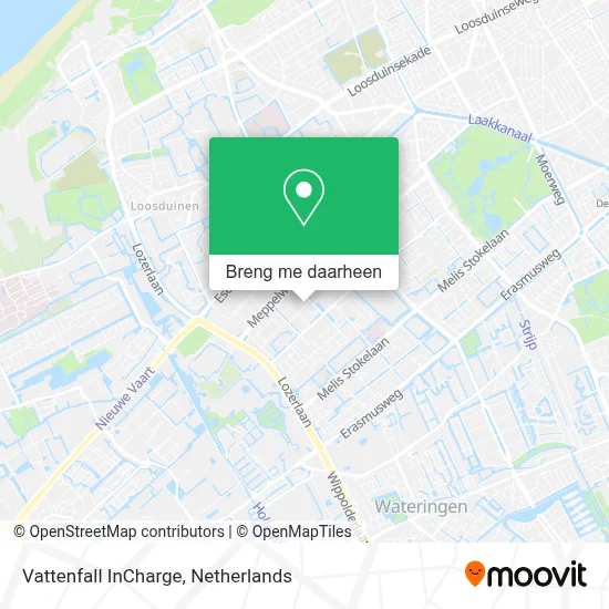 Vattenfall InCharge kaart