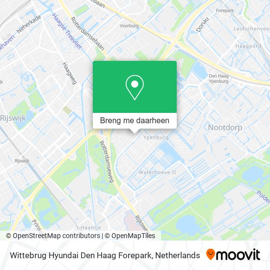 Wittebrug Hyundai Den Haag Forepark kaart