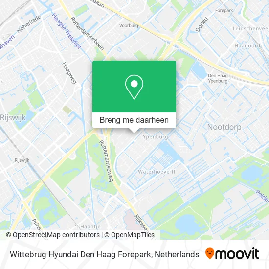 Wittebrug Hyundai Den Haag Forepark kaart