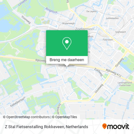 Z Stal Fietsenstalling Rokkeveen kaart