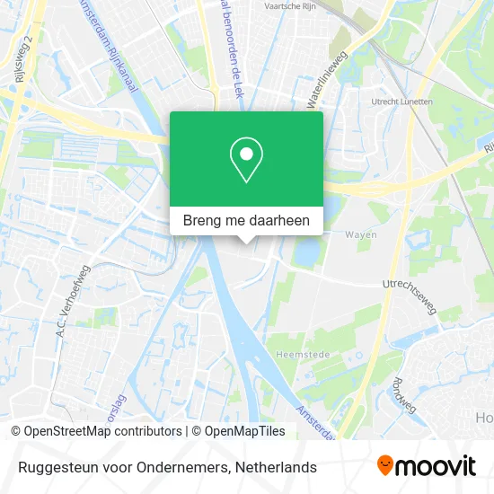 Ruggesteun voor Ondernemers kaart