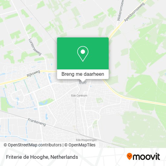 Friterie de Hooghe kaart