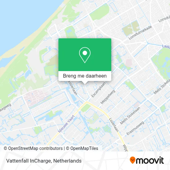 Vattenfall InCharge kaart