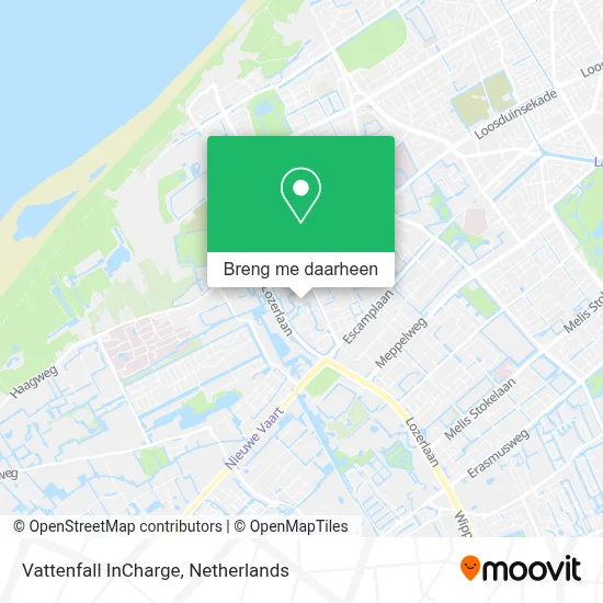 Vattenfall InCharge kaart