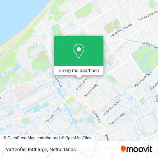Vattenfall InCharge kaart