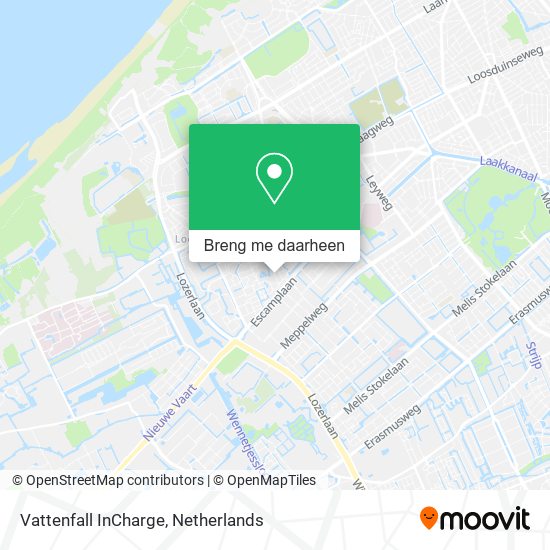 Vattenfall InCharge kaart