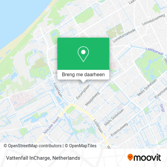 Vattenfall InCharge kaart