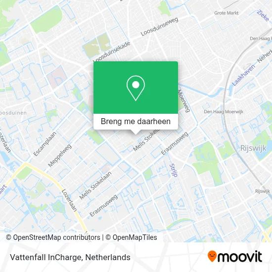 Vattenfall InCharge kaart