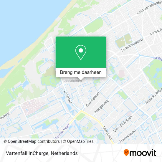 Vattenfall InCharge kaart
