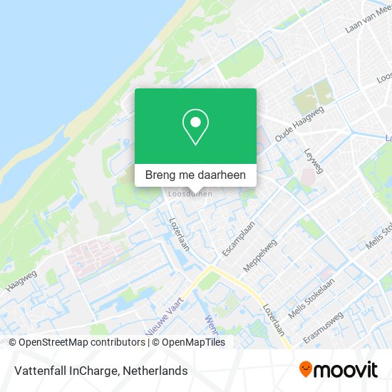 Vattenfall InCharge kaart