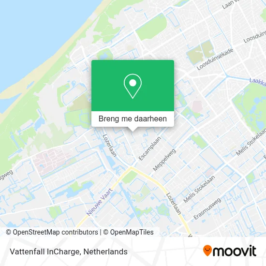 Vattenfall InCharge kaart