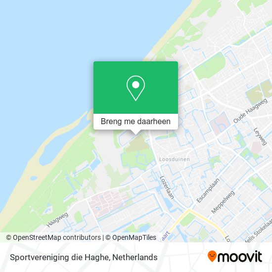 Sportvereniging die Haghe kaart