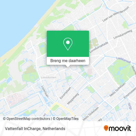 Vattenfall InCharge kaart