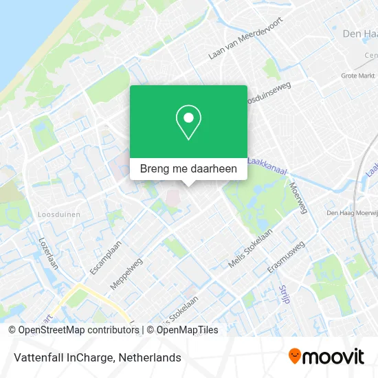 Vattenfall InCharge kaart