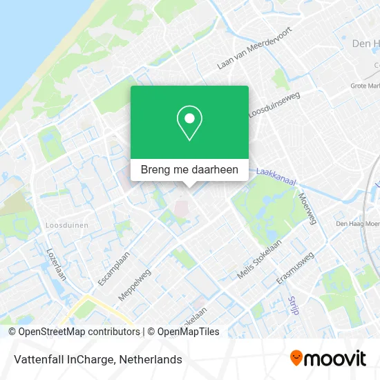 Vattenfall InCharge kaart