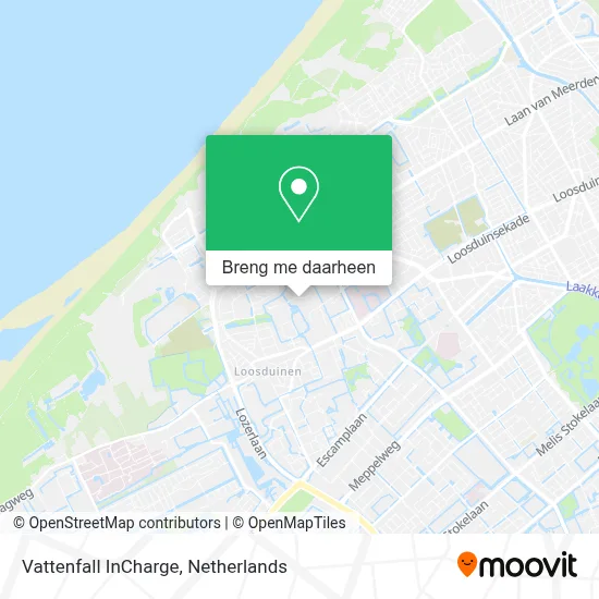 Vattenfall InCharge kaart