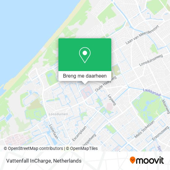 Vattenfall InCharge kaart