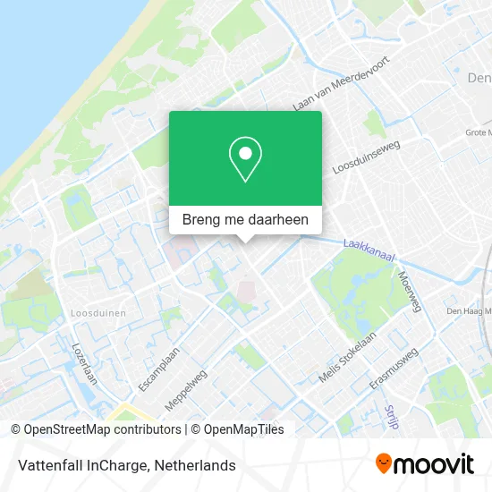 Vattenfall InCharge kaart