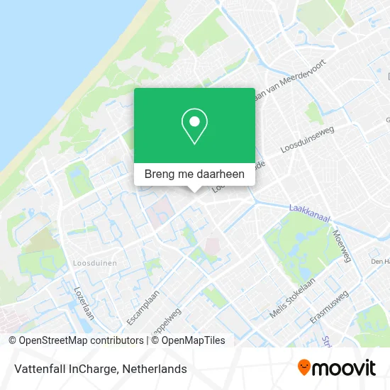 Vattenfall InCharge kaart