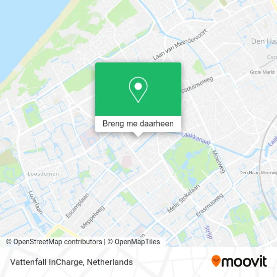 Vattenfall InCharge kaart