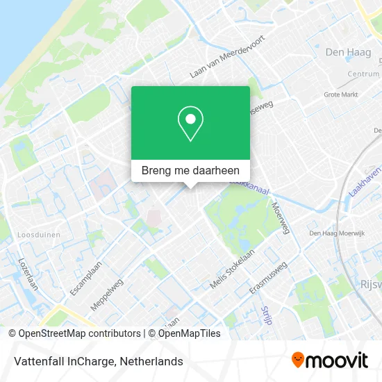 Vattenfall InCharge kaart