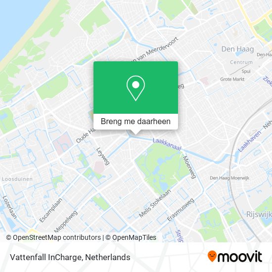 Vattenfall InCharge kaart