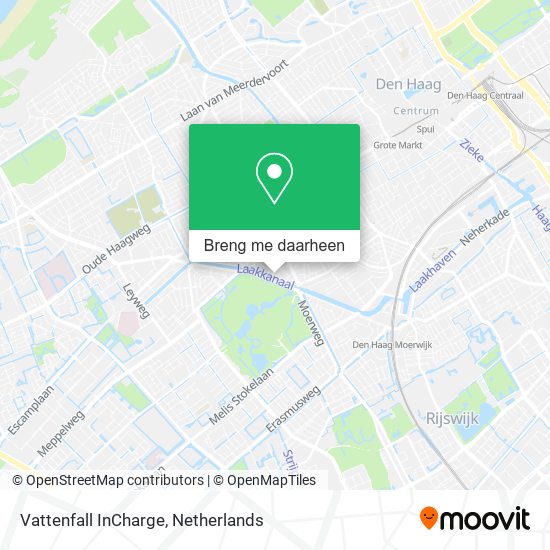 Vattenfall InCharge kaart