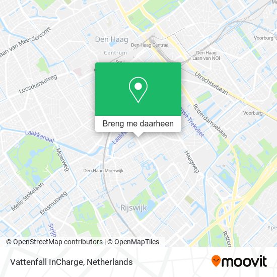Vattenfall InCharge kaart