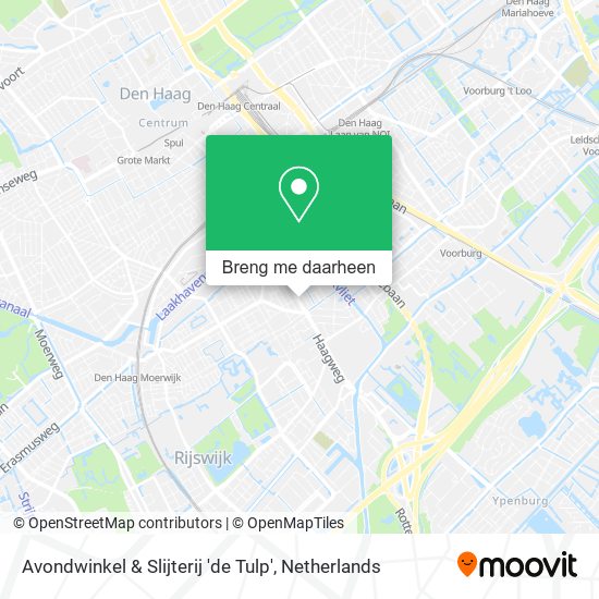 Avondwinkel & Slijterij 'de Tulp' kaart