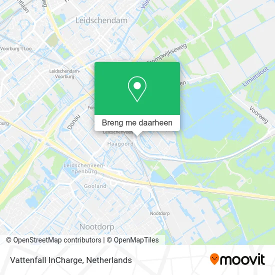 Vattenfall InCharge kaart