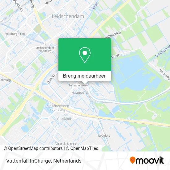 Vattenfall InCharge kaart