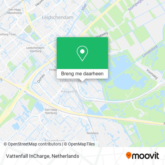Vattenfall InCharge kaart