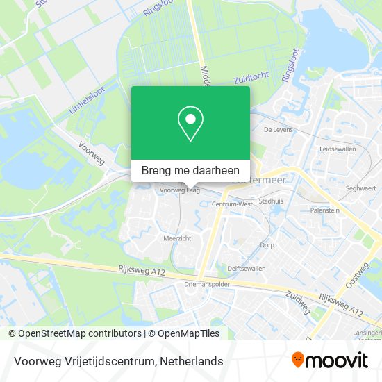 Voorweg Vrijetijdscentrum kaart