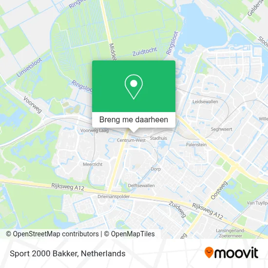 Sport 2000 Bakker kaart
