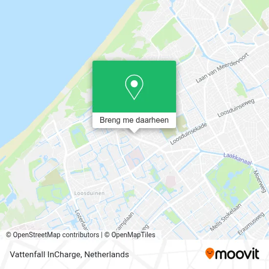 Vattenfall InCharge kaart