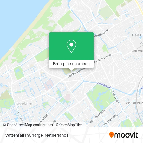 Vattenfall InCharge kaart
