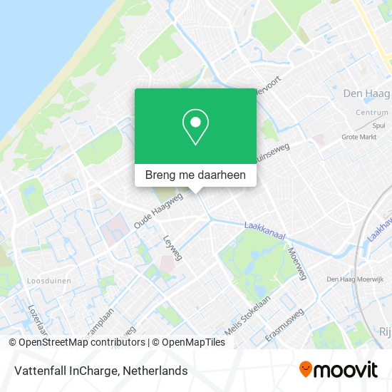 Vattenfall InCharge kaart