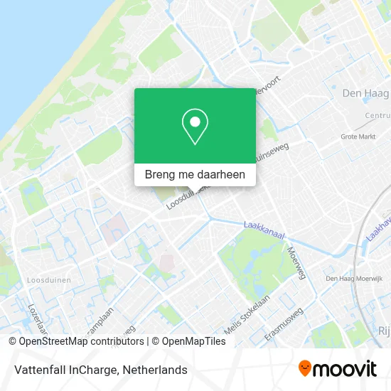 Vattenfall InCharge kaart