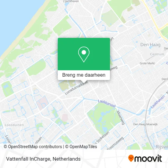 Vattenfall InCharge kaart